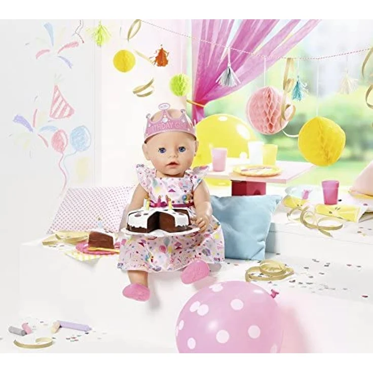 Zapf Creation 825242 BABY born Deluxe Party Set Geburtstag Puppenzubehör 43 cm 17-teilig, bunt – Bild 6