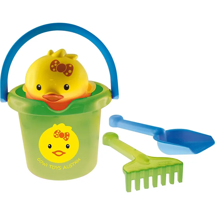 Gowi 558-19 Sand Set Schöpftier Küken, Sandkästen und Sandspielzeug