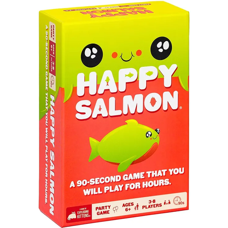 Happy Salmon by Exploding Kittens - Family-Friendly Party Games - Card Games for Adults, Teens & Kids