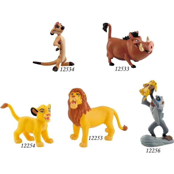 Bullyland 12254 - Spielfigur, Walt Disney König der Löwen - Junger Simba, ca. 4,6 cm groß, liebevoll handbemalte Figur, PVC-frei, tolles Geschenk für Jungen und Mädchen zum fantasievollen Spielen – Bild 2