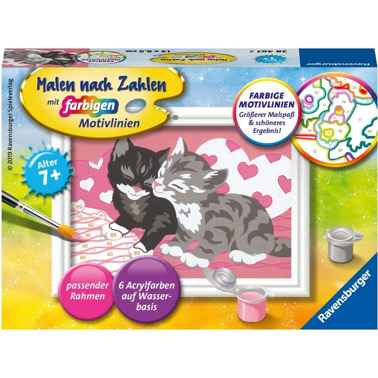 Malen nach Zahlen Kuschelkatzen – Bild 1