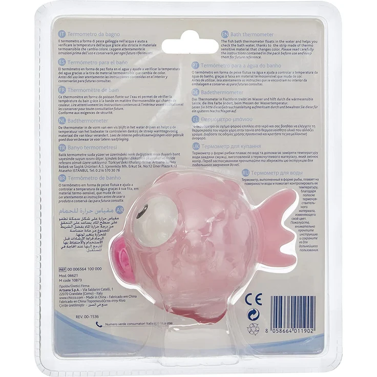 Chicco Badethermometer Fisch, rosa – Bild 2