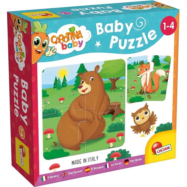 Lisciani 80076 Carotina Baby, Puzzle Der Wald