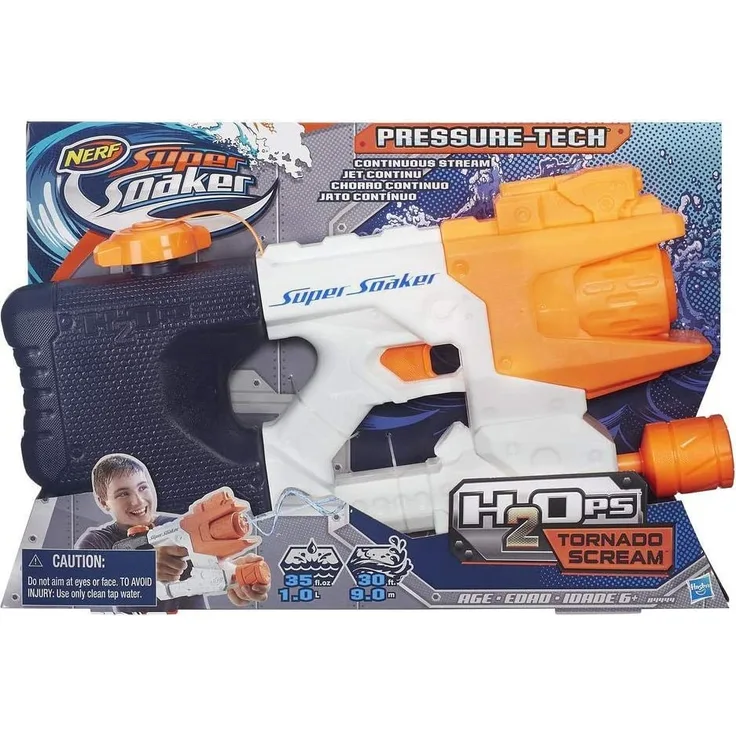 Super Soaker B4444EU4 Hasbro B4444EU4-H2OPS Tornado Scream, Wasserpistole, Navy