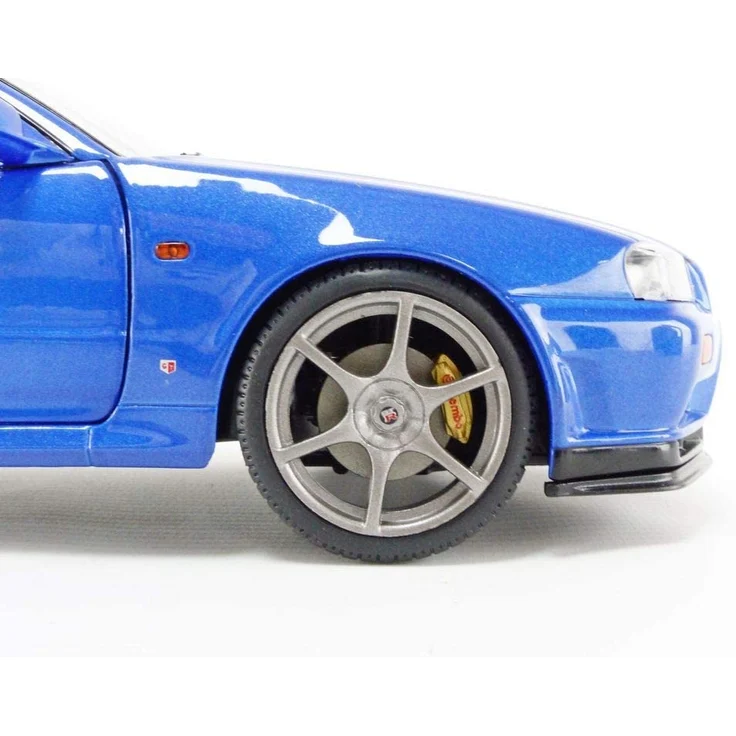 Solido S1804301 Nissan Skyline GT-R (R34) blau metallic Maßstab 1:18 Modellauto – Bild 7