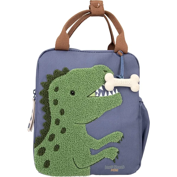 Depesche Kinder Rucksack Mini Dino World blau