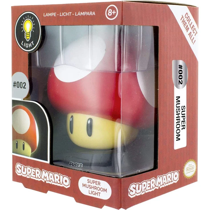 Paladone Super Mario mini Super Muhsroom Lampe 11 cm rot – Bild 3