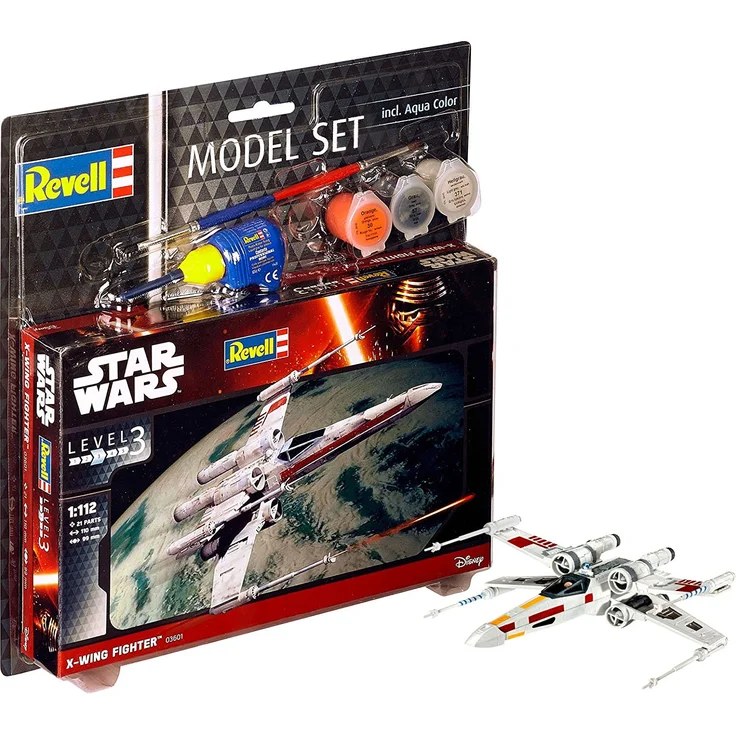 Revell Model Set X-wing Fighter Spaceplane model Montagesatz 1:112 X-wing Star Wars Fortgeschritten – Bild 1