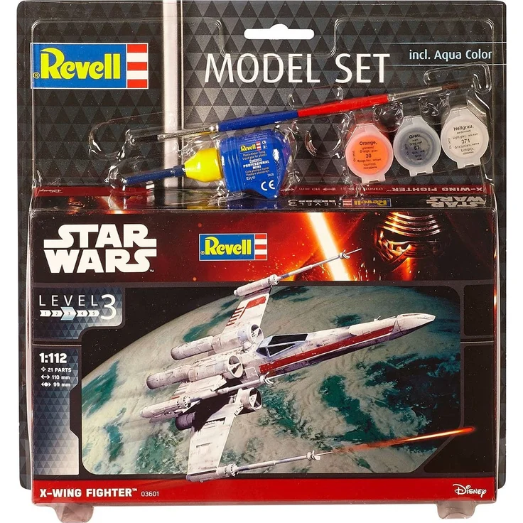 Revell Model Set X-wing Fighter Spaceplane model Montagesatz 1:112 X-wing Star Wars Fortgeschritten – Bild 2