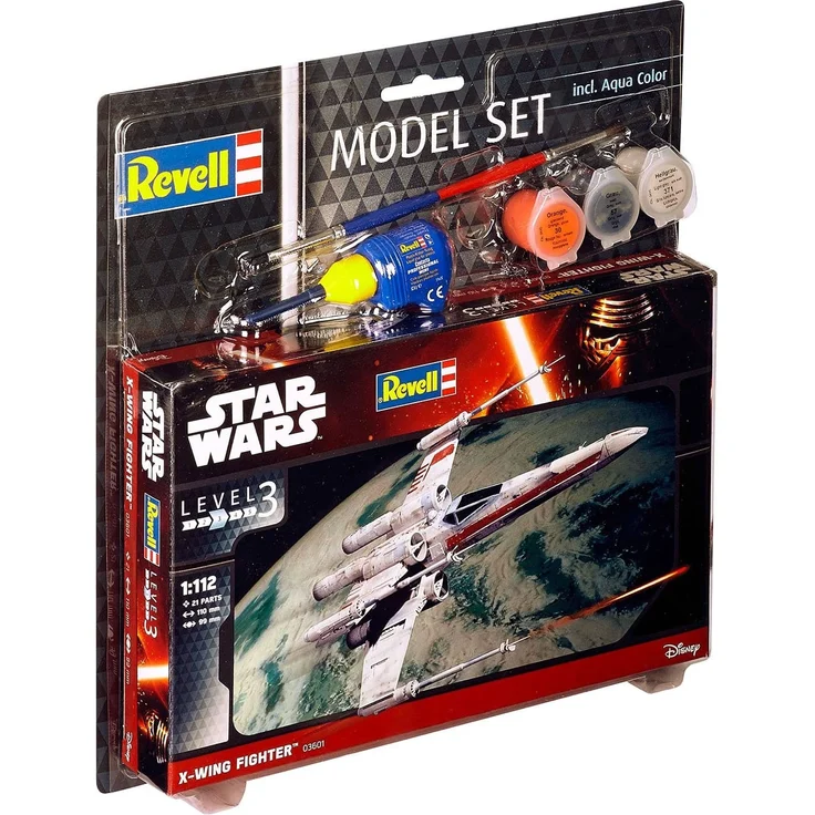 Revell Model Set X-wing Fighter Spaceplane model Montagesatz 1:112 X-wing Star Wars Fortgeschritten – Bild 8