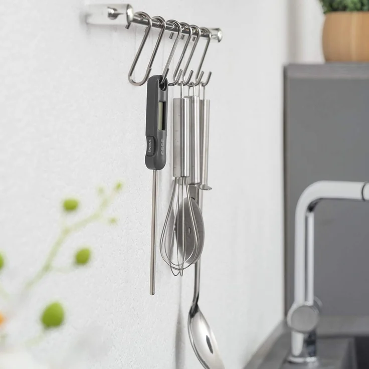 reer Digitales Flaschenthermometer FoodTemp - misst zuverlässig die Temperatur von Fläschchen, grau – Bild 3
