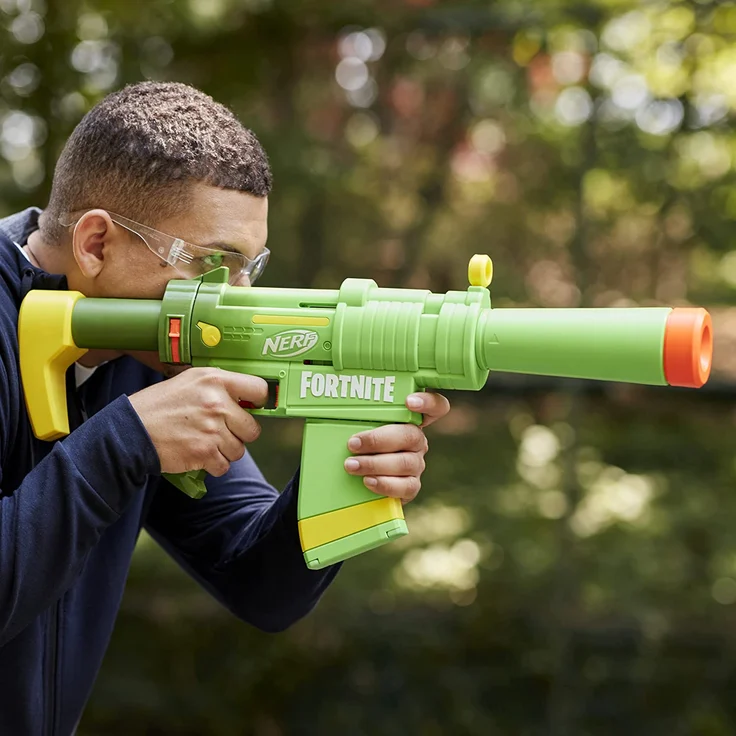 Nerf 'Fortnite SMG Zesty' Blaster, ab 8 Jahren, Reichweite 27 m, grün – Bild 12