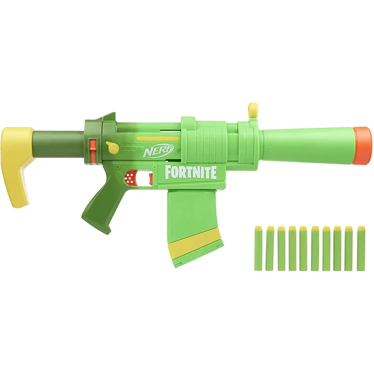 Nerf 'Fortnite SMG Zesty' Blaster, ab 8 Jahren, Reichweite 27 m, grün