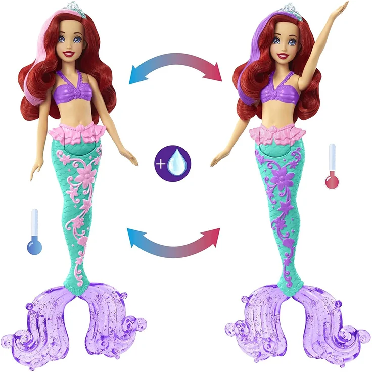 Mattel Disney Princess Hair Feature - Ariel play figure – Bild 5