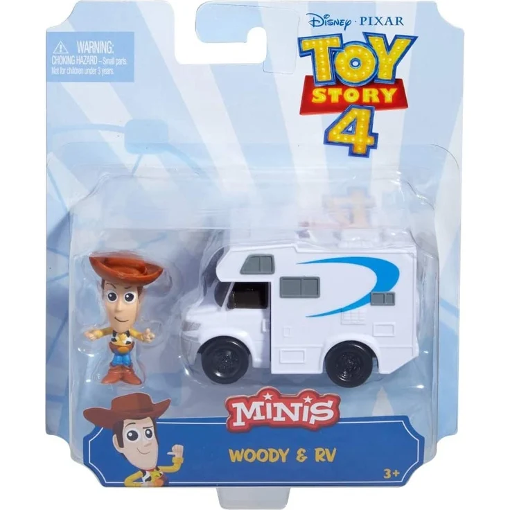 Mattel GCY61 - Disney Pixar Toy Story 4 Minis Woody und Wohnmobil, Sammelfiguren mit Fahrzeug, Spielzeug ab 3 Jahre – Bild 5