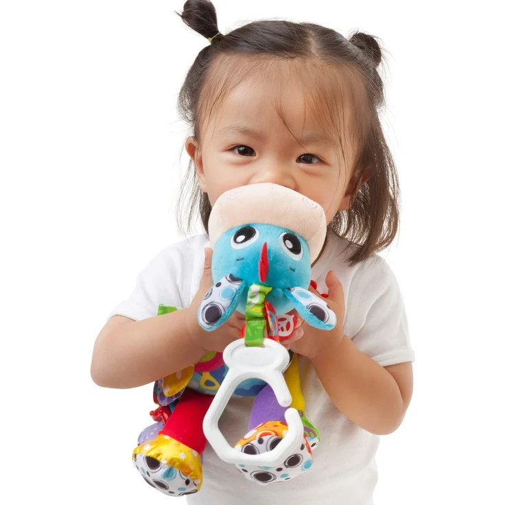 Playgro Activity Freund Klipp Klapp Pferd, Kinderwagenanhänger, Ab 0 Monaten, Blau/Bunt, 40182 – Bild 4