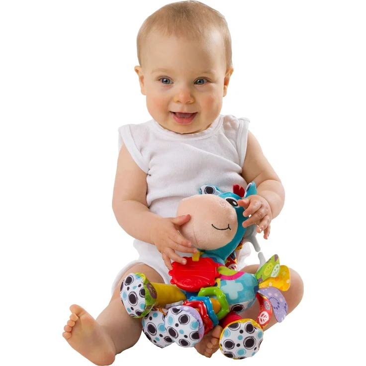 Playgro Activity Freund Klipp Klapp Pferd, Kinderwagenanhänger, Ab 0 Monaten, Blau/Bunt, 40182 – Bild 3