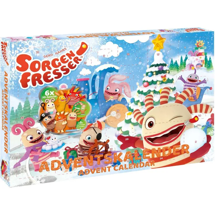 Craze 57446 Sorgenfresser Adventskalender, Bunt