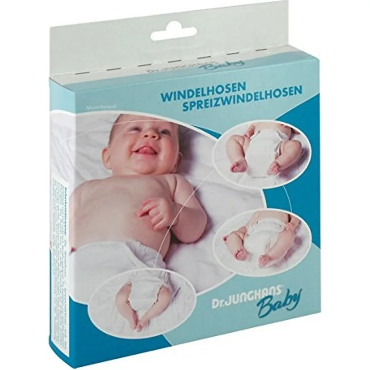 Dr. Junghans Medical 26601 Spreizhöschen Gewebe für Säuglinge, weiß