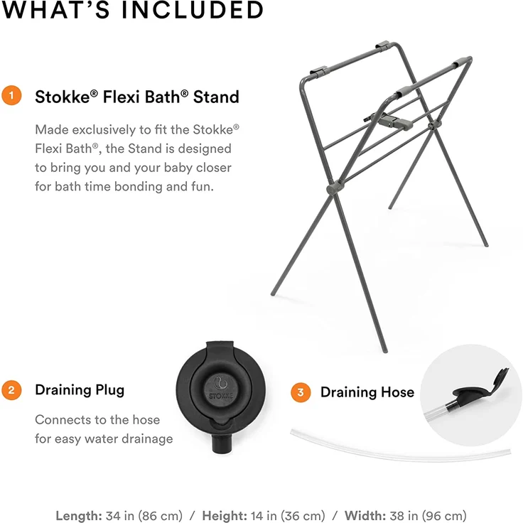 Stokke® Flexi Bath® Badewannenständer Grey Grau – Bild 3