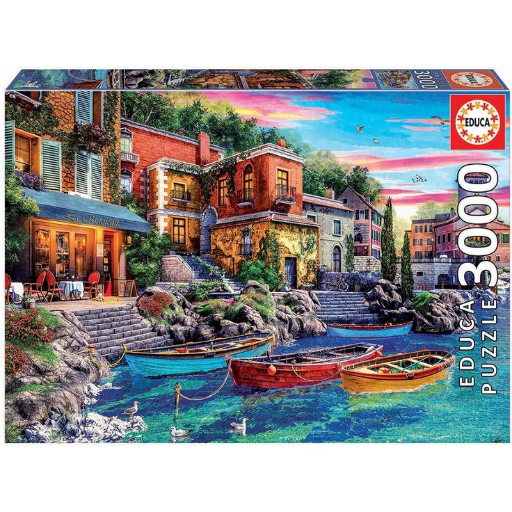 EDUCA 19052 Como Sonnenuntergang 3000 Teile Puzzle – Bild 1