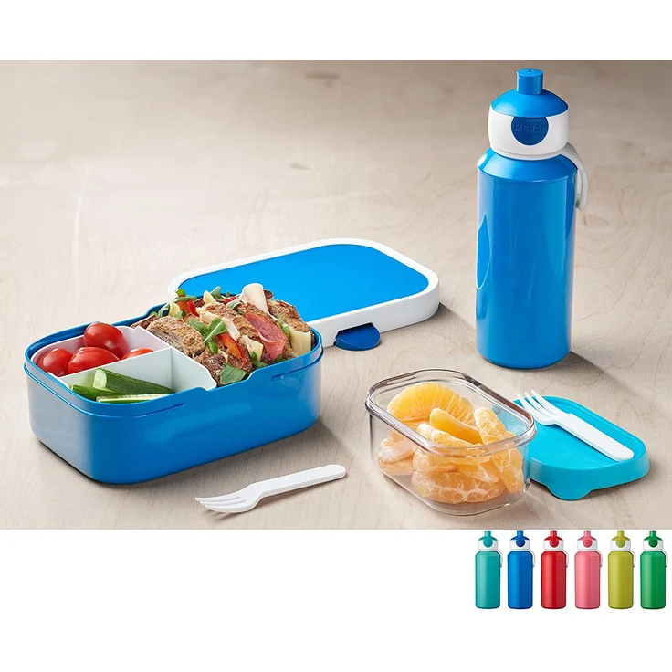 Mepal Drinkfles Campus Pop-Up 400 ml Blau – Bild 5