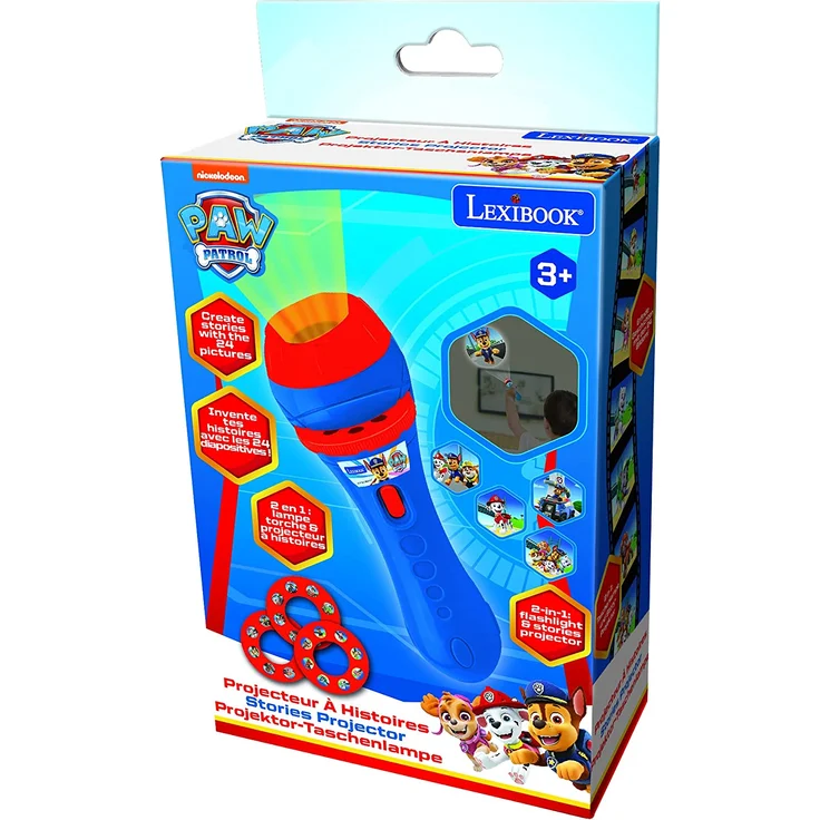 Lexibook LTC050PA, Paw Patrol Helfer auf Vier Pfoten Taschenlampe und Projektor mit 3 Scheiben, 24 Bilder, erstellen Sie Ihre eigenen Geschichten – Bild 6
