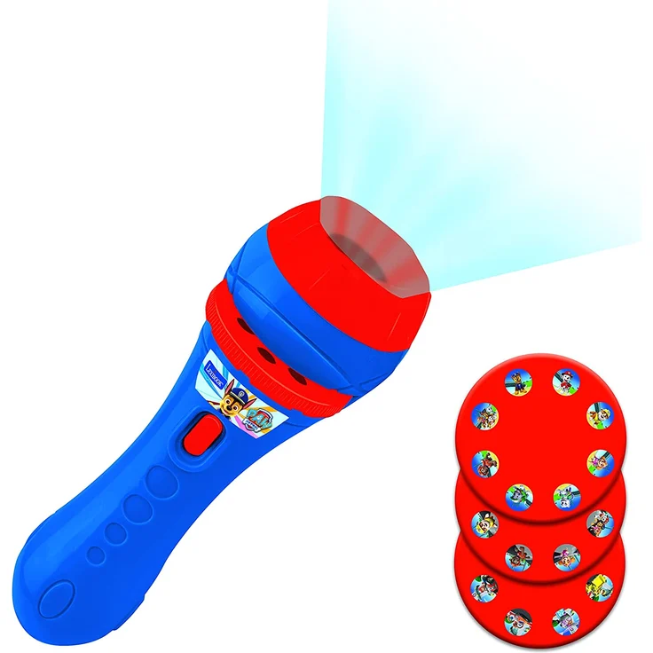Lexibook LTC050PA, Paw Patrol Helfer auf Vier Pfoten Taschenlampe und Projektor mit 3 Scheiben, 24 Bilder, erstellen Sie Ihre eigenen Geschichten – Bild 1