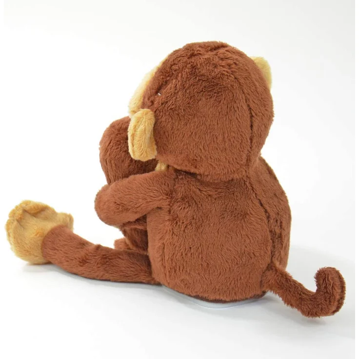 Kögler 75955 - Laber Affe mit Baby Nana und Coco, Labertier mit Aufnahme- und Wiedergabefunktion, plappert alles witzig nach, ca. 23 cm groß, ideal als Geschenk für Jungen und Mädchen – Bild 5