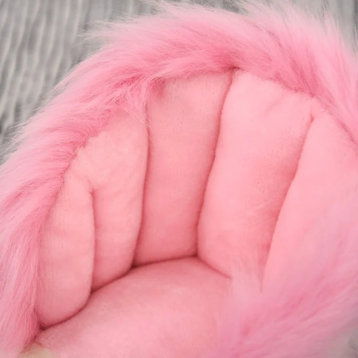 HOMCOM Schaukelpferd mit Tiergeräusche weiß, rosa – Bild 8