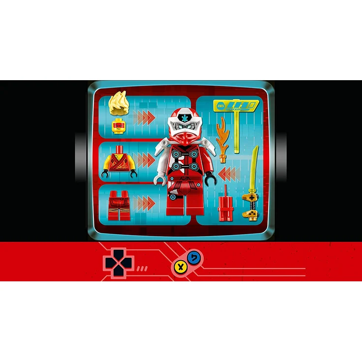 LEGO 71714 NINJAGO Avatar Kai – Tragbare Arcade Kapsel, Ninja-Spielzeug für Kinder – Bild 3
