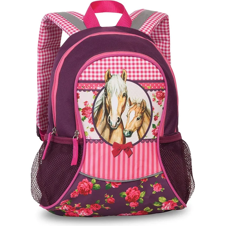 Fabrizio Kids 'Pferde Rucksack', 35 cm, 7 Liter, pink
