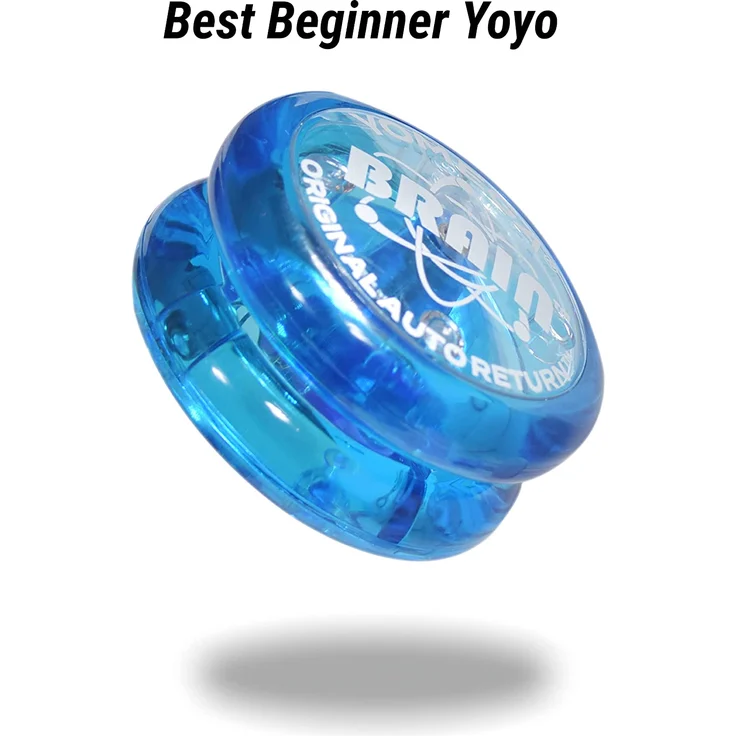 Yomega DAS ORIGINAL Brain - Professionelles Yoyo für Kinder und Anfänger, reaktionsschneller Automatische Rückkehr Yo Yo am besten für Seiten Tricks + zusätzliche 2 Seiten (Blau) – Bild 7