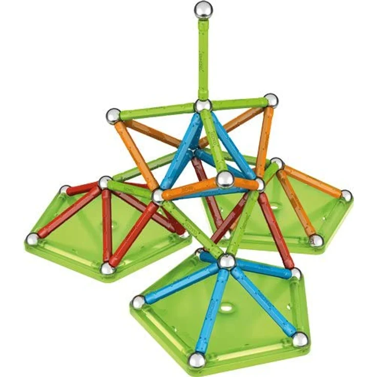 Geomag, Classic Confetti, 353, Magnetkonstruktionen und Lernspiele, Konstruktionsspielzeug, 88-teilig – Bild 7