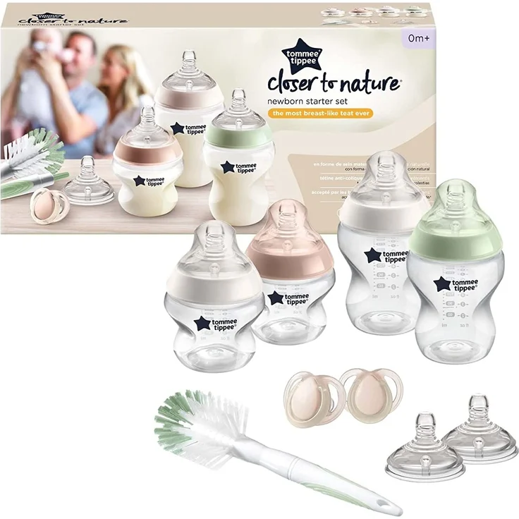 Tommee Tippee Babyfläschchen Set Closer to Nature Starter Set Fur Neugeborene | Ventil Anti-Kolik | BPA frei – Bild 4