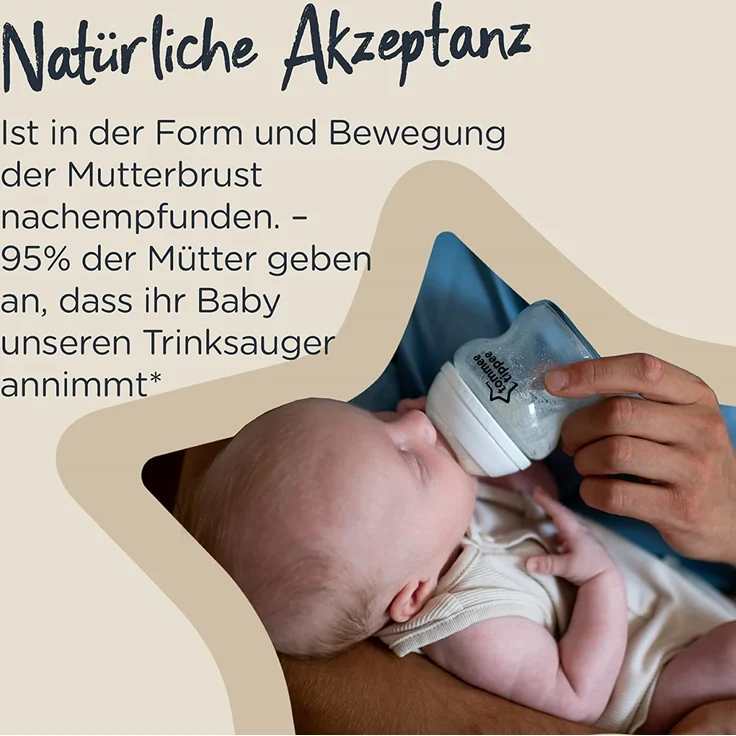 Tommee Tippee Babyfläschchen Set Closer to Nature Starter Set Fur Neugeborene | Ventil Anti-Kolik | BPA frei – Bild 12
