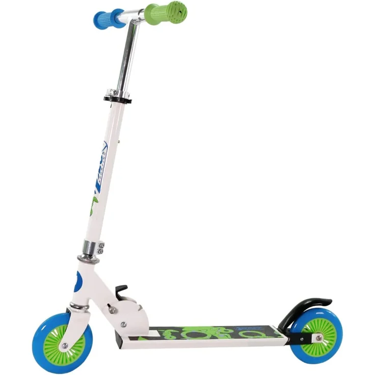 Best Sporting Scooter 125er Rolle, Tretroller für Kinder, klappbar, weiß/blau – Bild 1