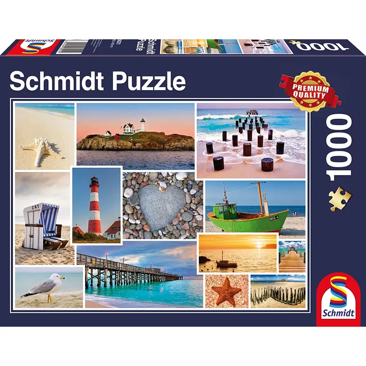 puzzlespiel Am Meer Karton 1000 Teile