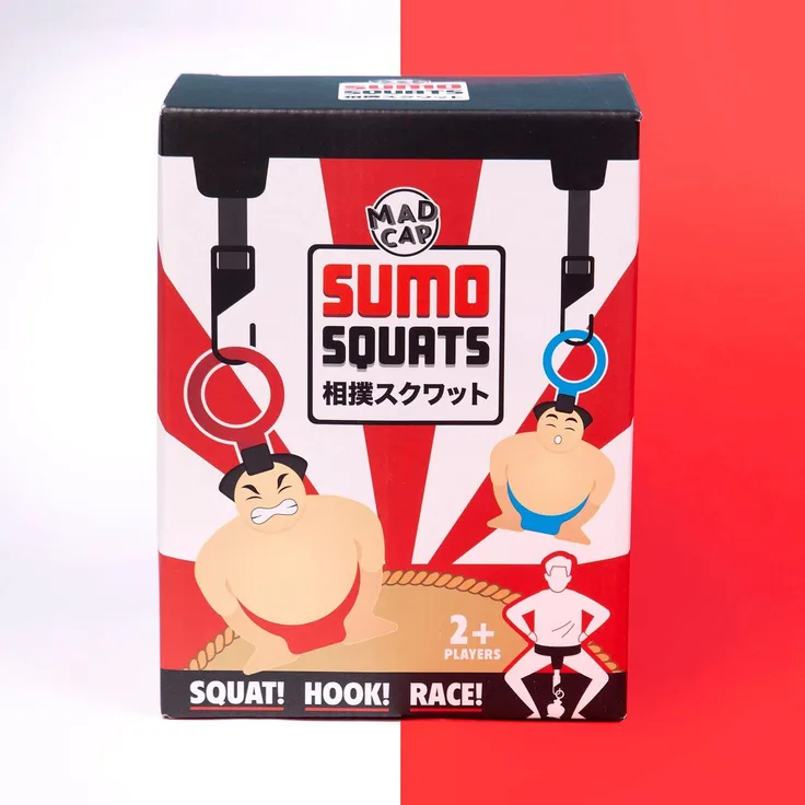 Partyspiel Sumo Squats Karton 8-Teilig