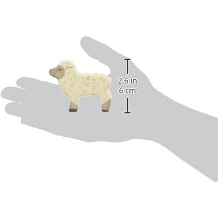 Holztiger 80076 - Lamm stehend - Holzfigur, Spielfigur – Bild 2