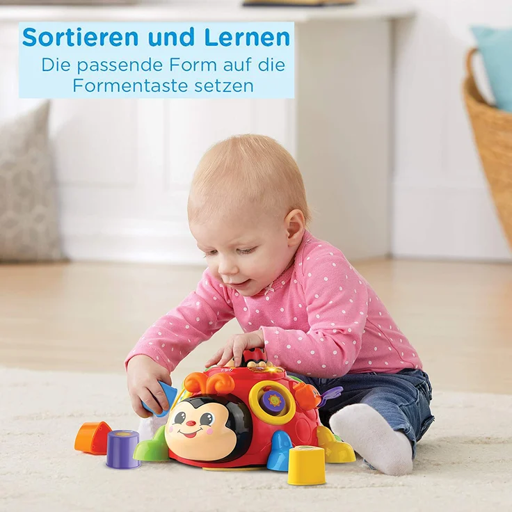 Vtech 80-522304 Fröhlicher Lernkäfer, Babyspielzeug, Mehrfarbig – Bild 4
