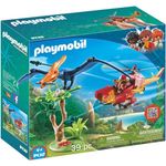 PLAYMOBIL Dinos 9430 Helikopter mit Flugsaurier, Ab 4 Jahren