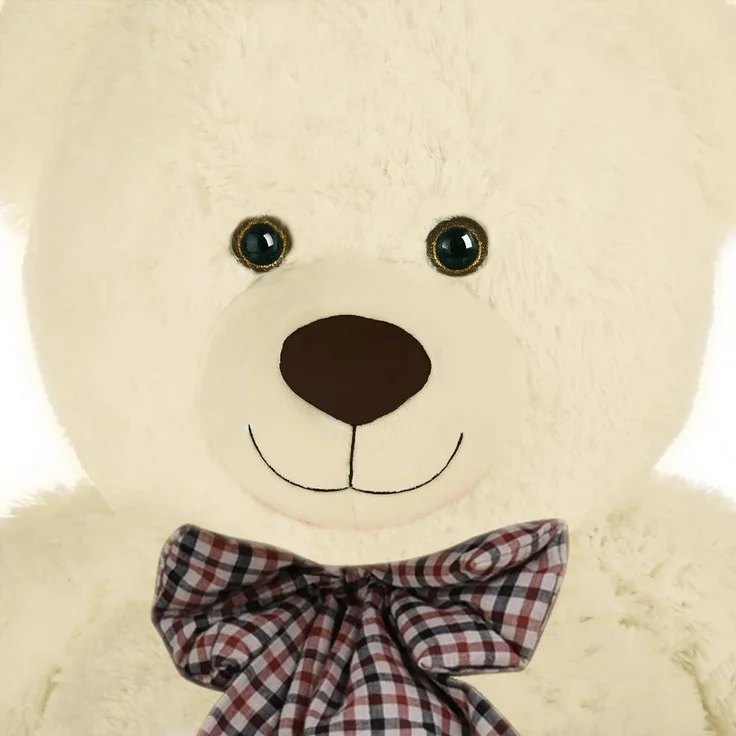 Monzana Teddybär L - XXXL 50-175cm verschiedene Farben Weiches Fell Schleife Tatzendruck Geschenk Plüschtier Kuscheltier Stofftier Riesen Teddy Bär – Bild 3