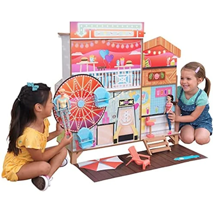 KidKraft 20053 Riesenrad Strandhaus Puppenhaus aus Holz, Multi, ab 3 Jahren – Bild 15
