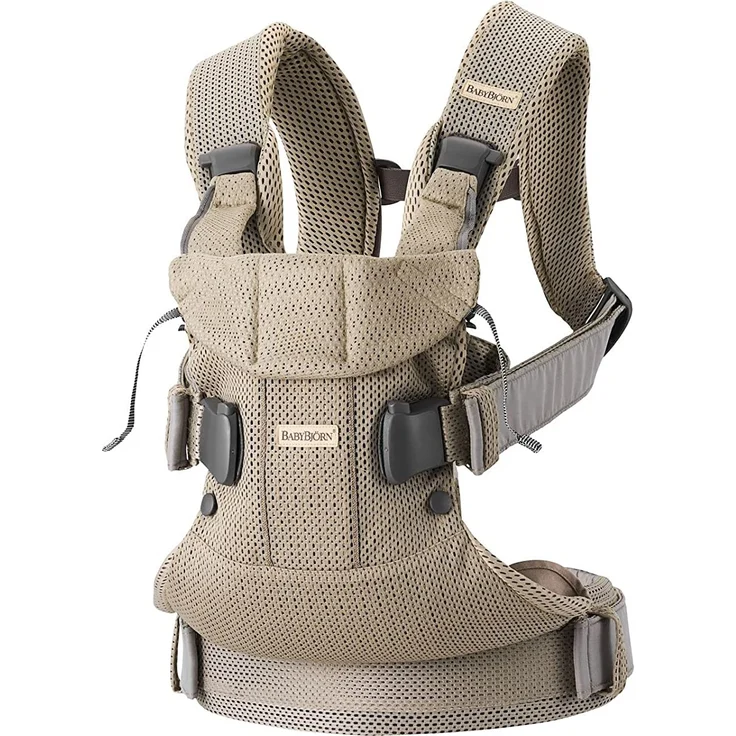BabyBjörn Babytrage One Air Greige, 3D Mesh – Bild 1