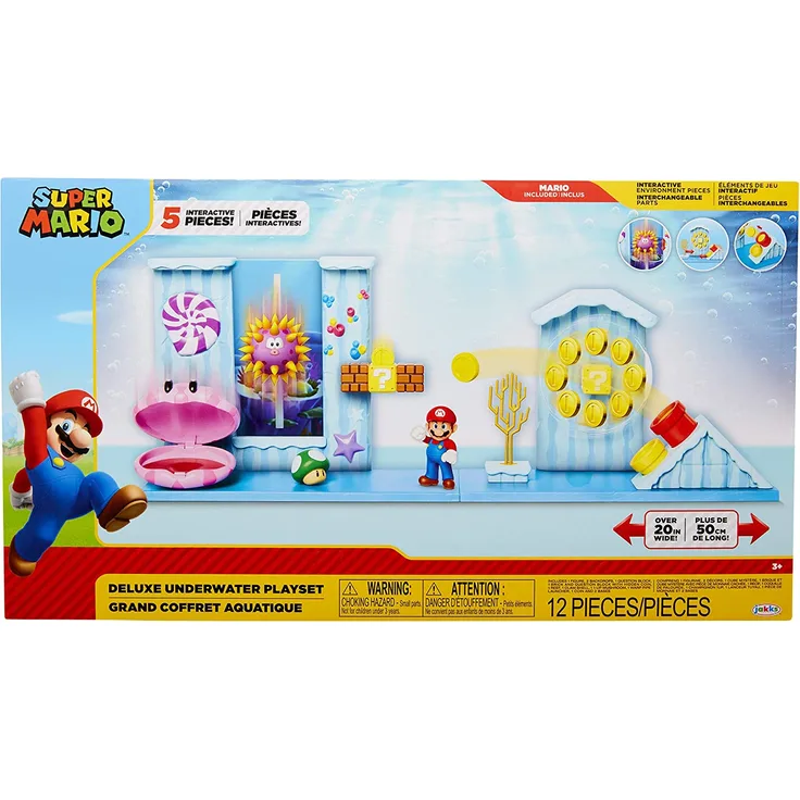 Jakks Super Mario 2. 5 Inch Deluxe Underwater Playset