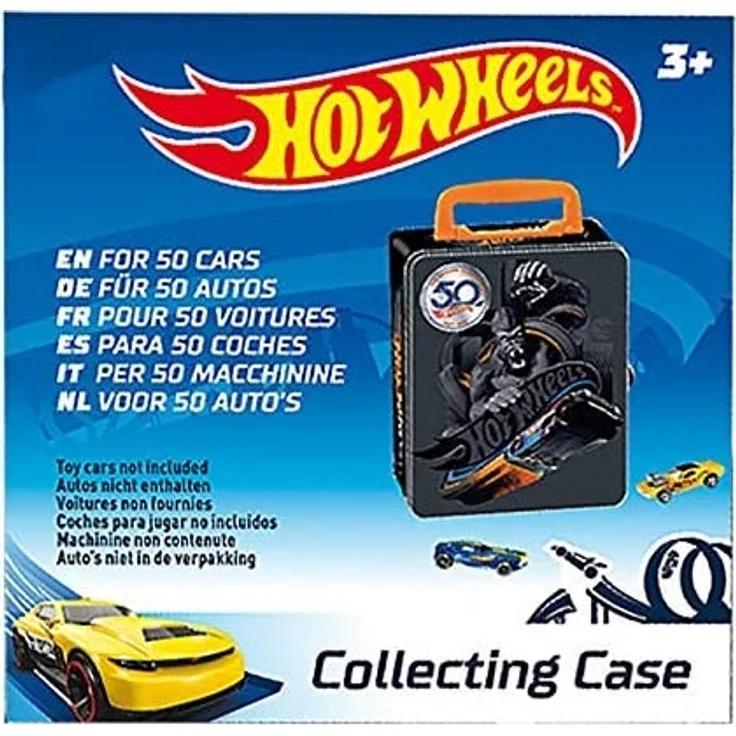 Theo Klein 2881 Hot Wheels Sammelkoffer I Metallkoffer für bis zu 50 Autos I Praktische Unterteilungen I Maße: 37,5 cm x 26 cm x 8,5 cm I Spielzeug für Kinder ab 3 Jahren – Bild 4