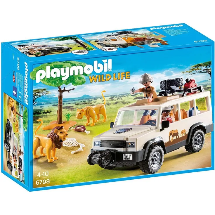 PLAYMOBIL Wild Life 6798 Safari-Geländewagen mit Seilwinde, Ab 4 Jahren