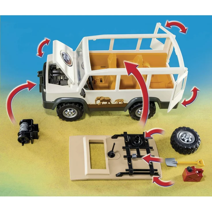 PLAYMOBIL Wild Life 6798 Safari-Geländewagen mit Seilwinde, Ab 4 Jahren – Bild 6