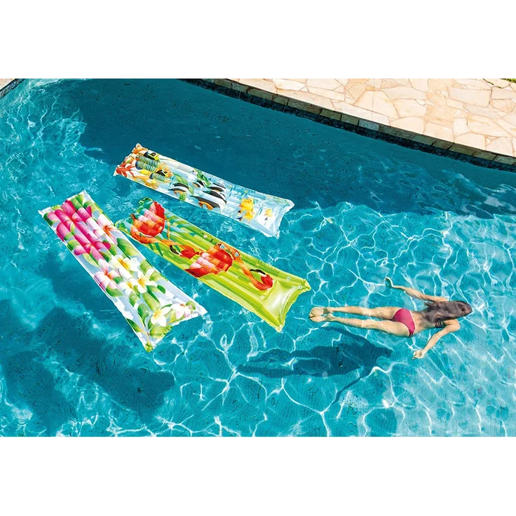 Intex 59720 Matratze Floral, Mehrfarbig, 183 x 69 cm - 1x Luftmatratze, zufällige Farbauswahl – Bild 6